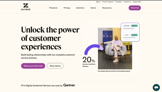 Zendesk website