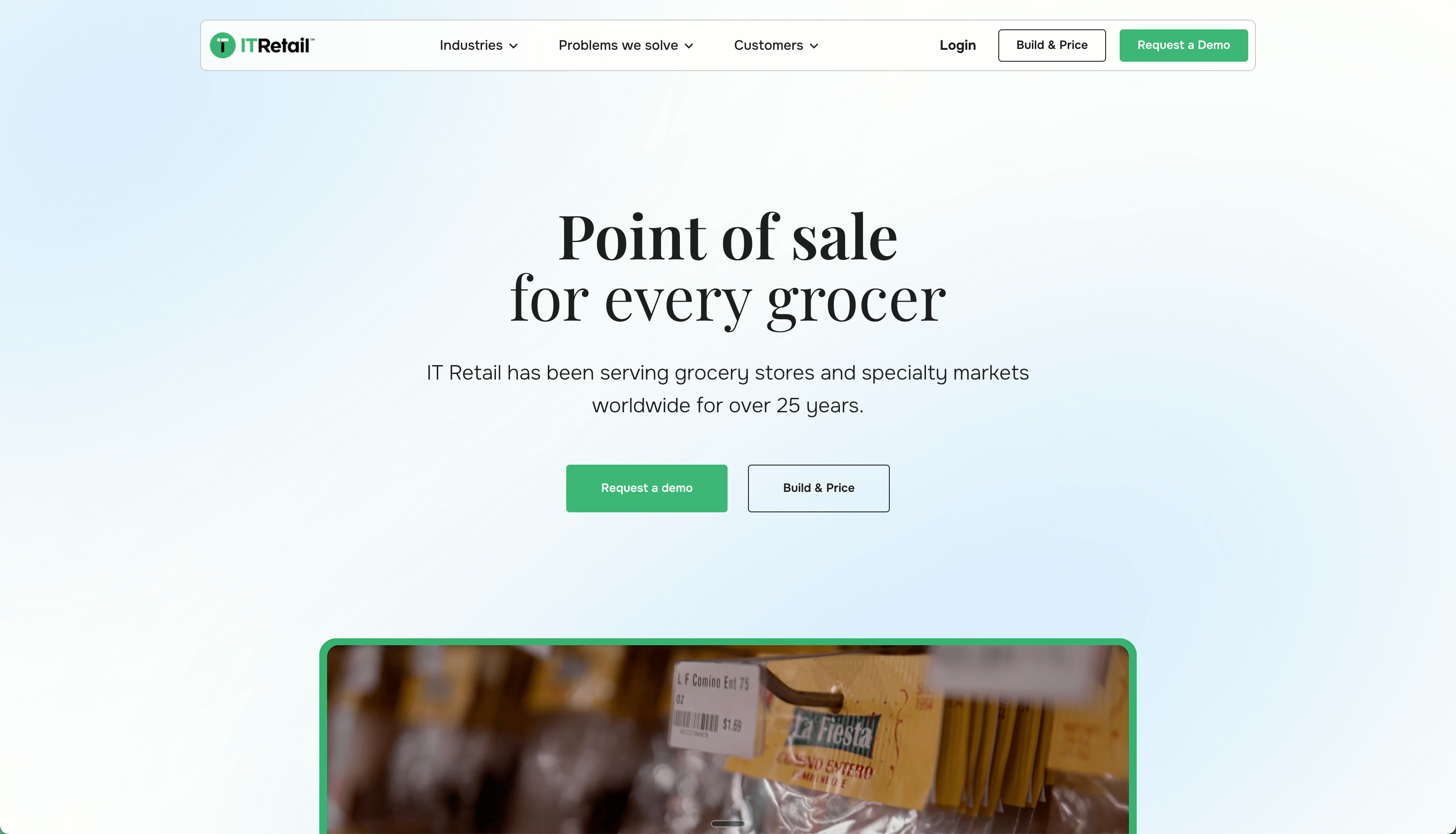 IT Retail website image