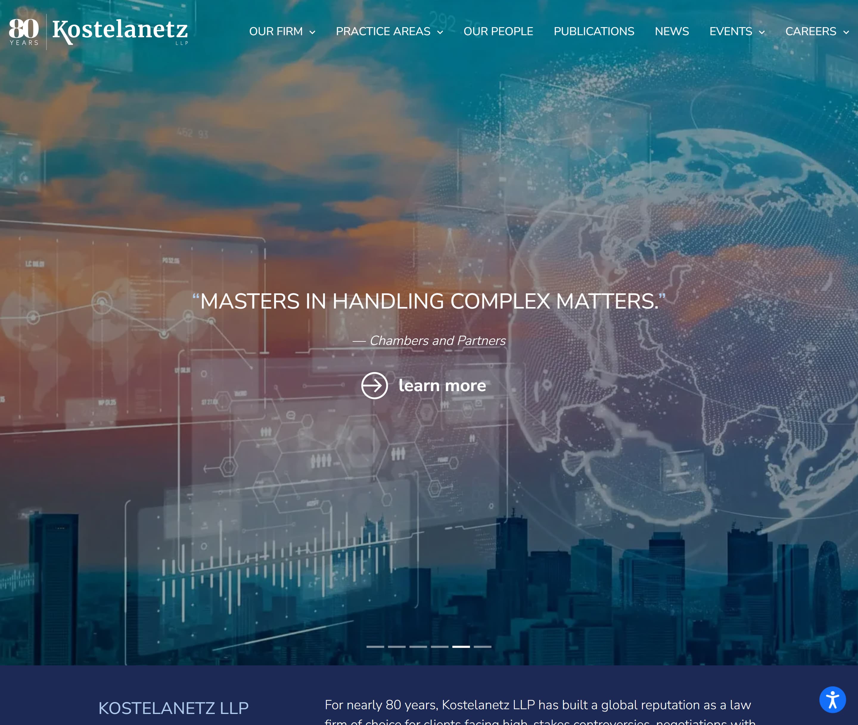 Kostelanetz LLP website image