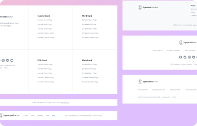 Footer modules