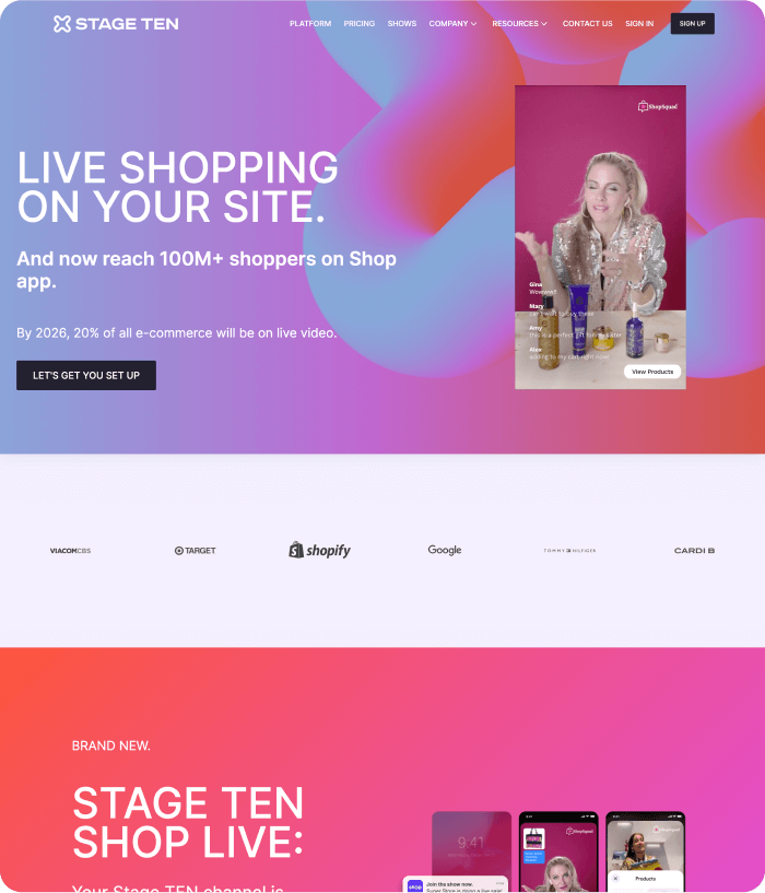 Stage TEN website image