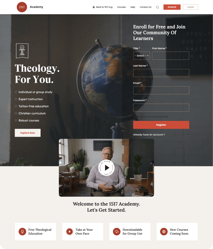 1517 Academy website image