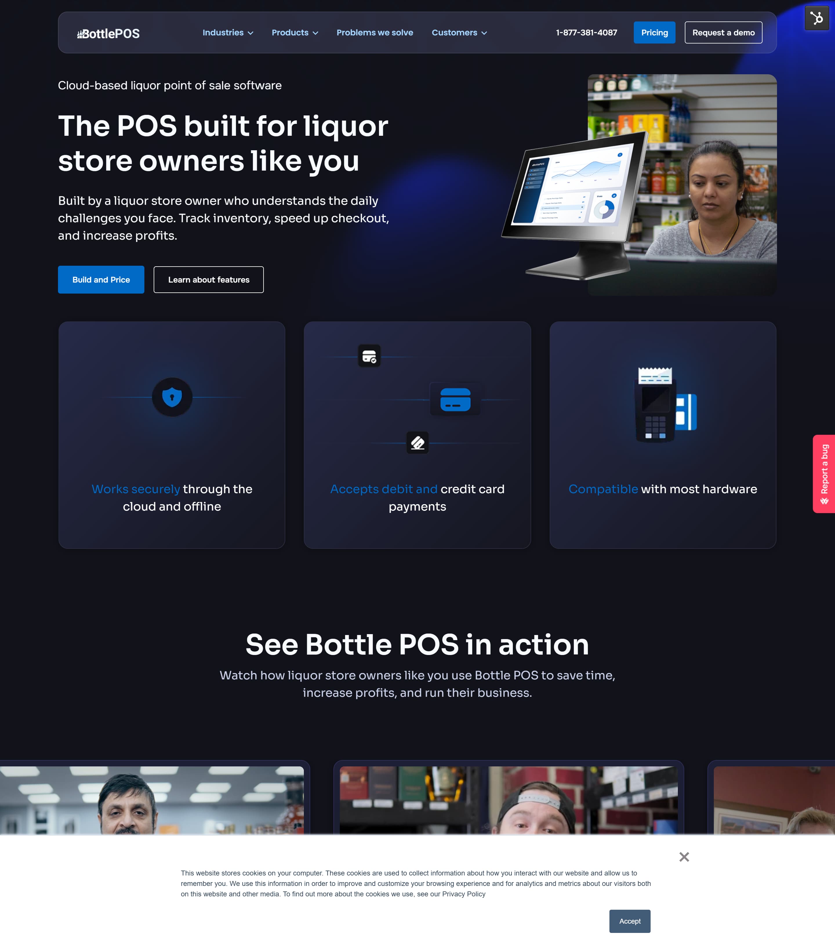 Bottle POS website image