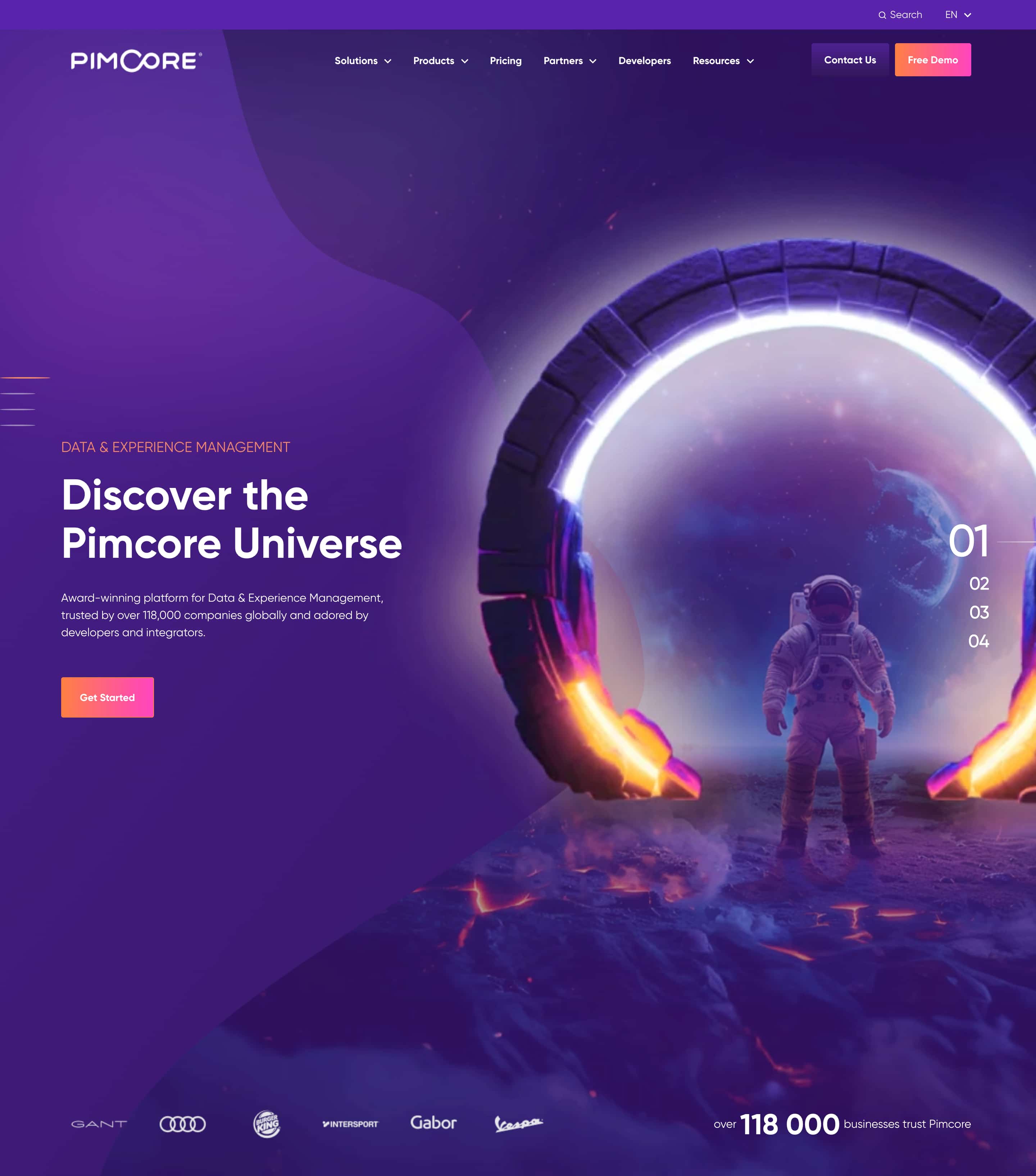 PimCore website image