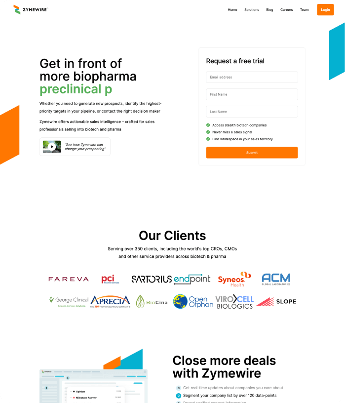 Zymewire website image