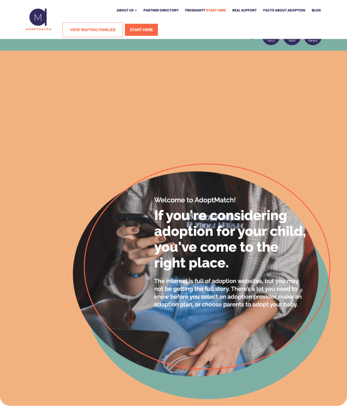 AdoptMatch website image