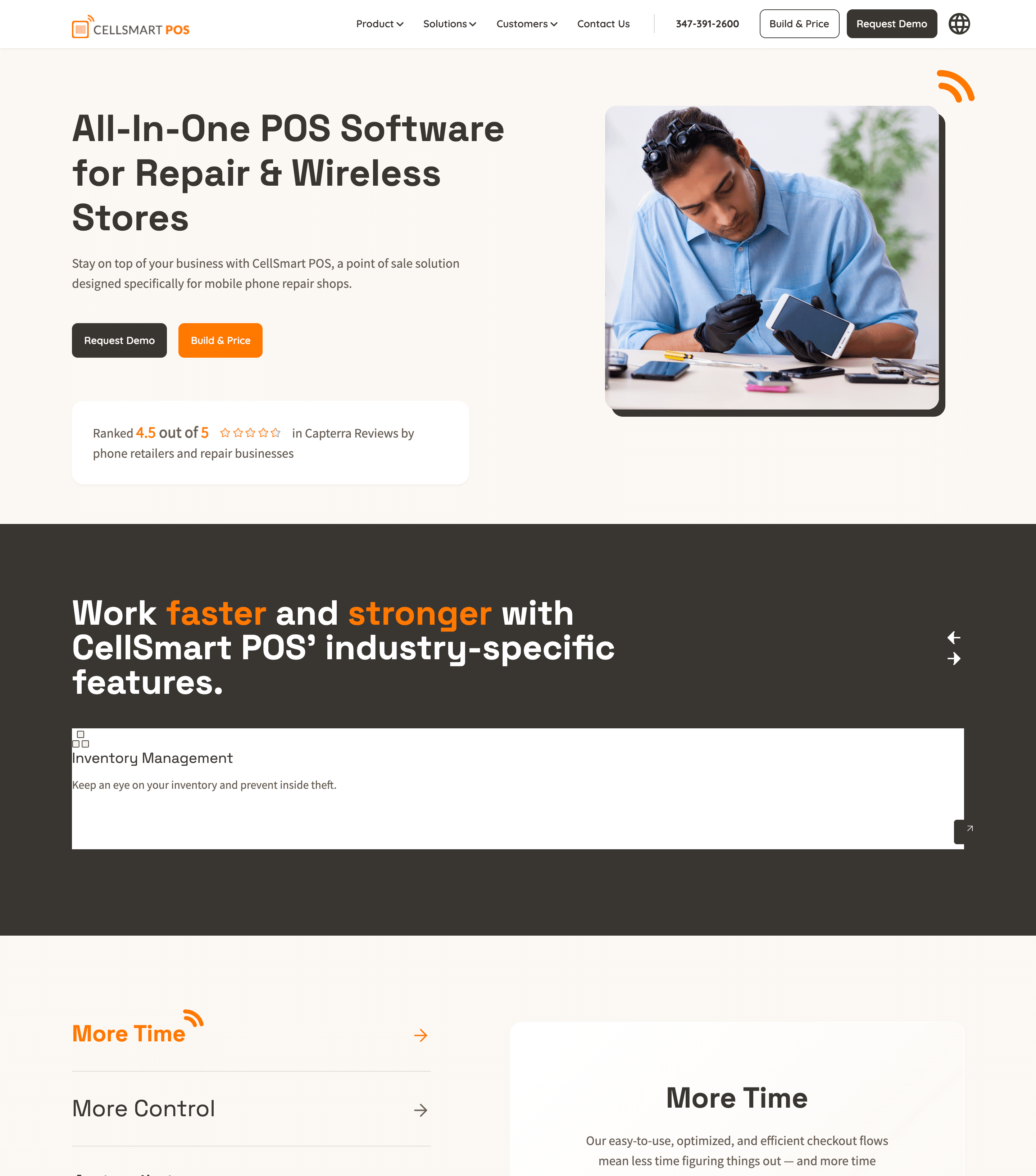 CellSmart POS website image