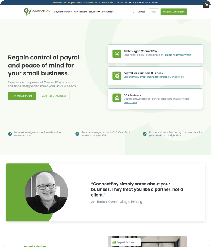 ConnectPay website image