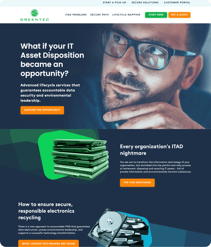 Greentec website image