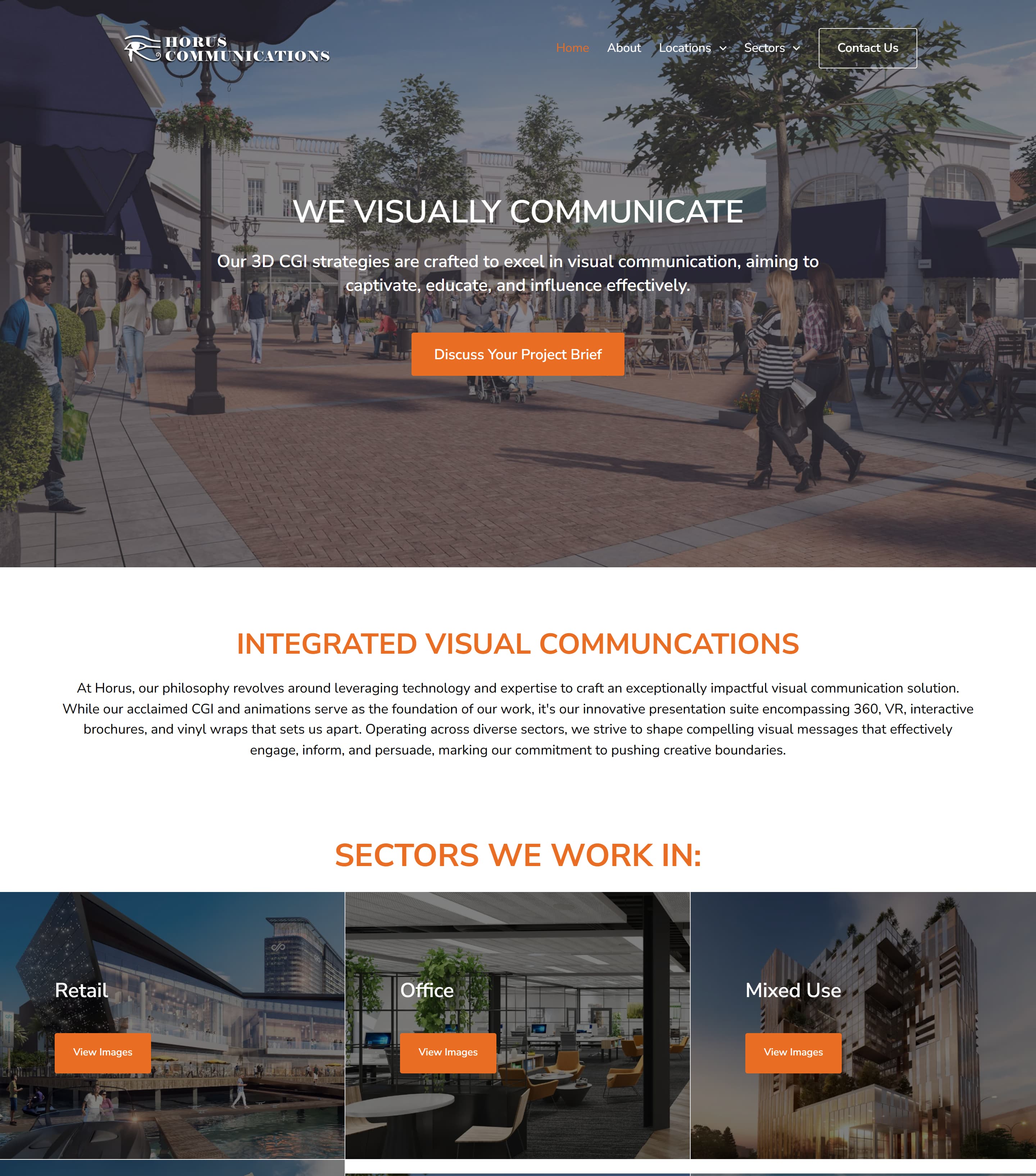 Horus Communication website image
