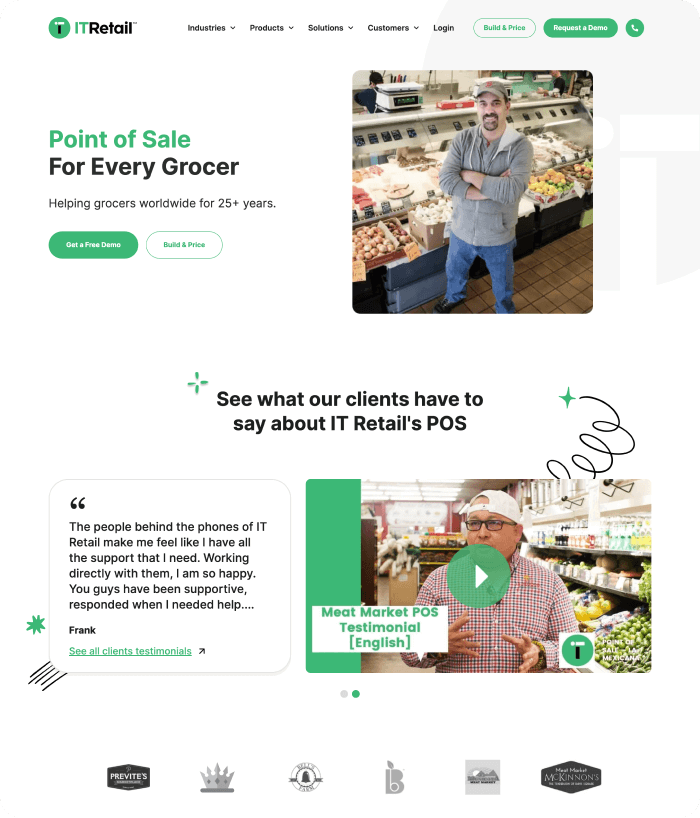 IT Retail website image