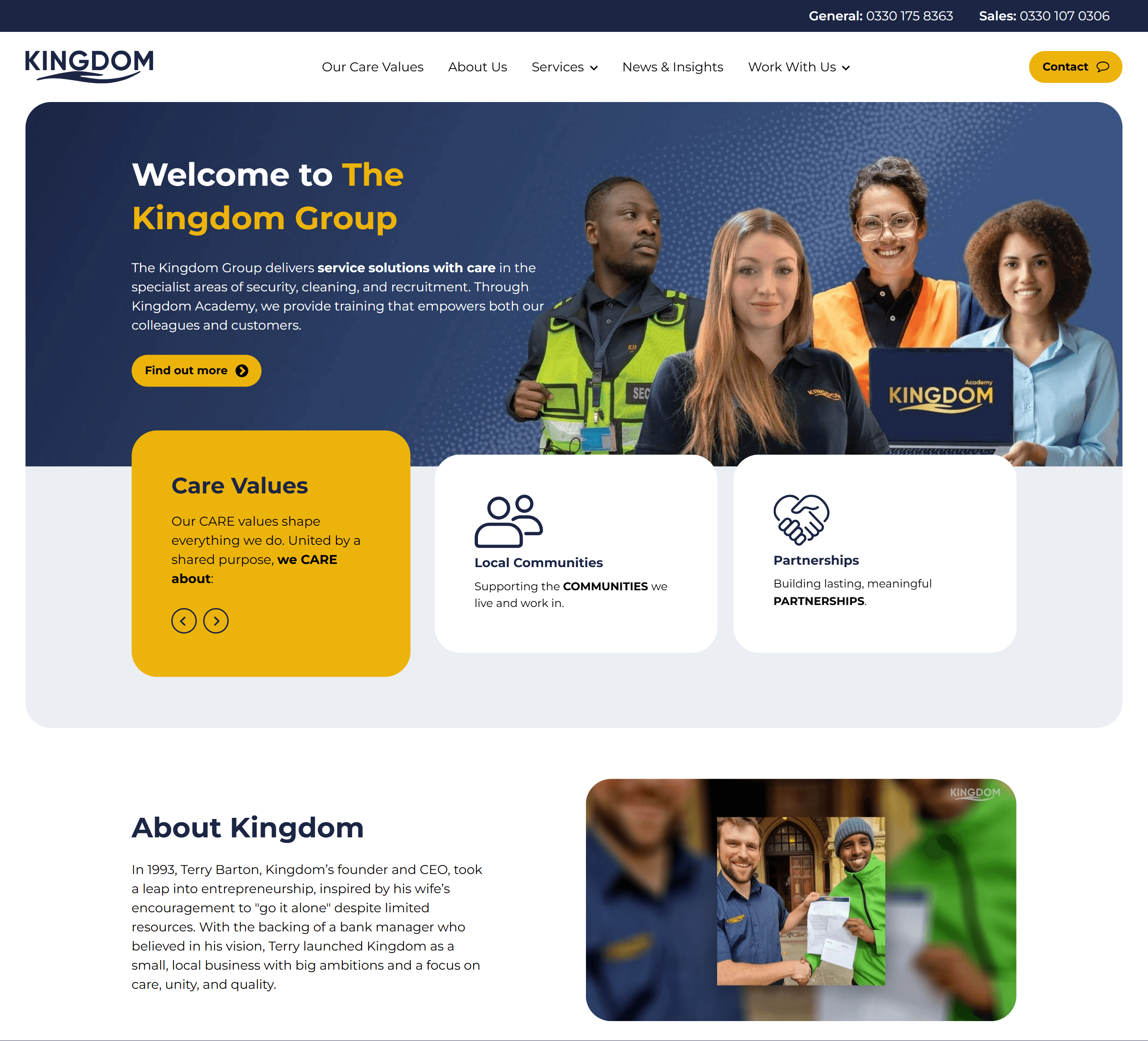 The Kingdom Group website image