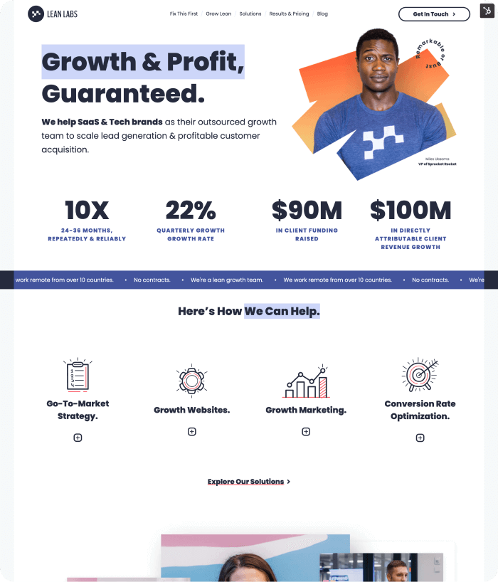 Lean Labs website image