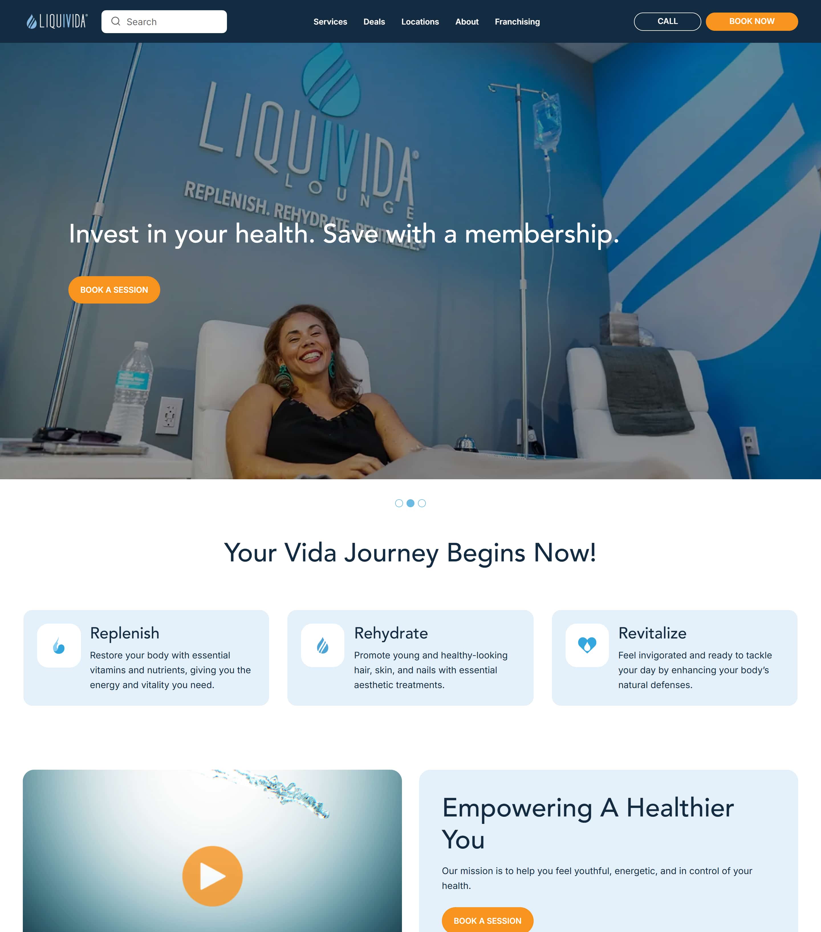 Liquivida website image