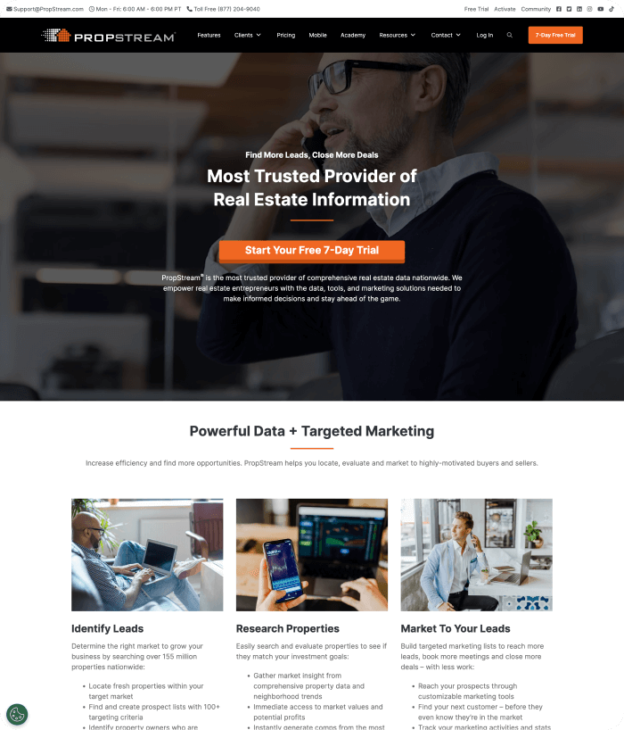 Propstream website image