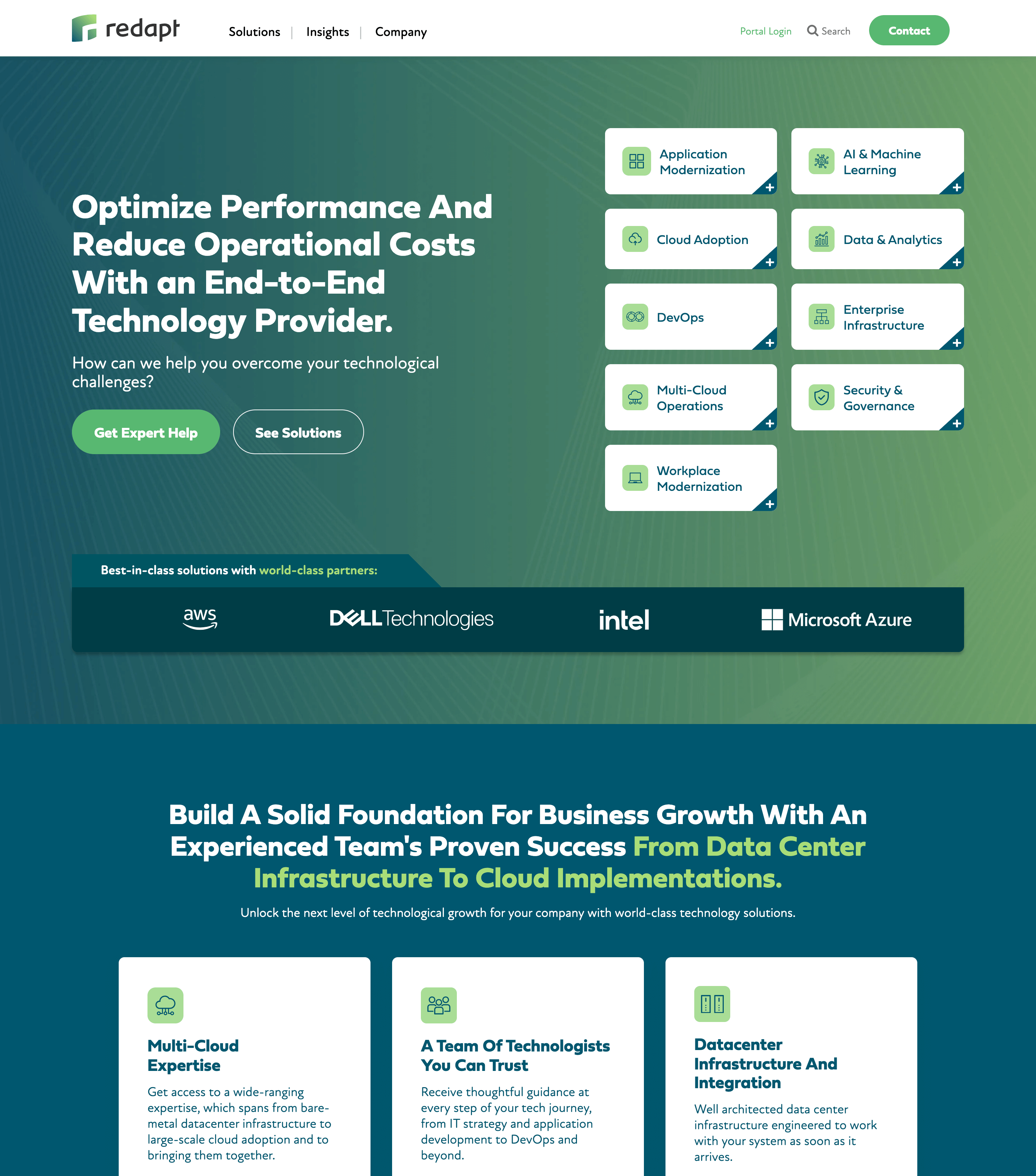 Redapt website image