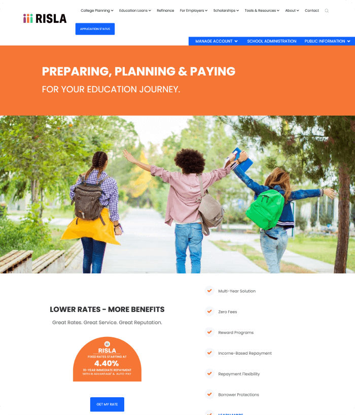 RISLA website image