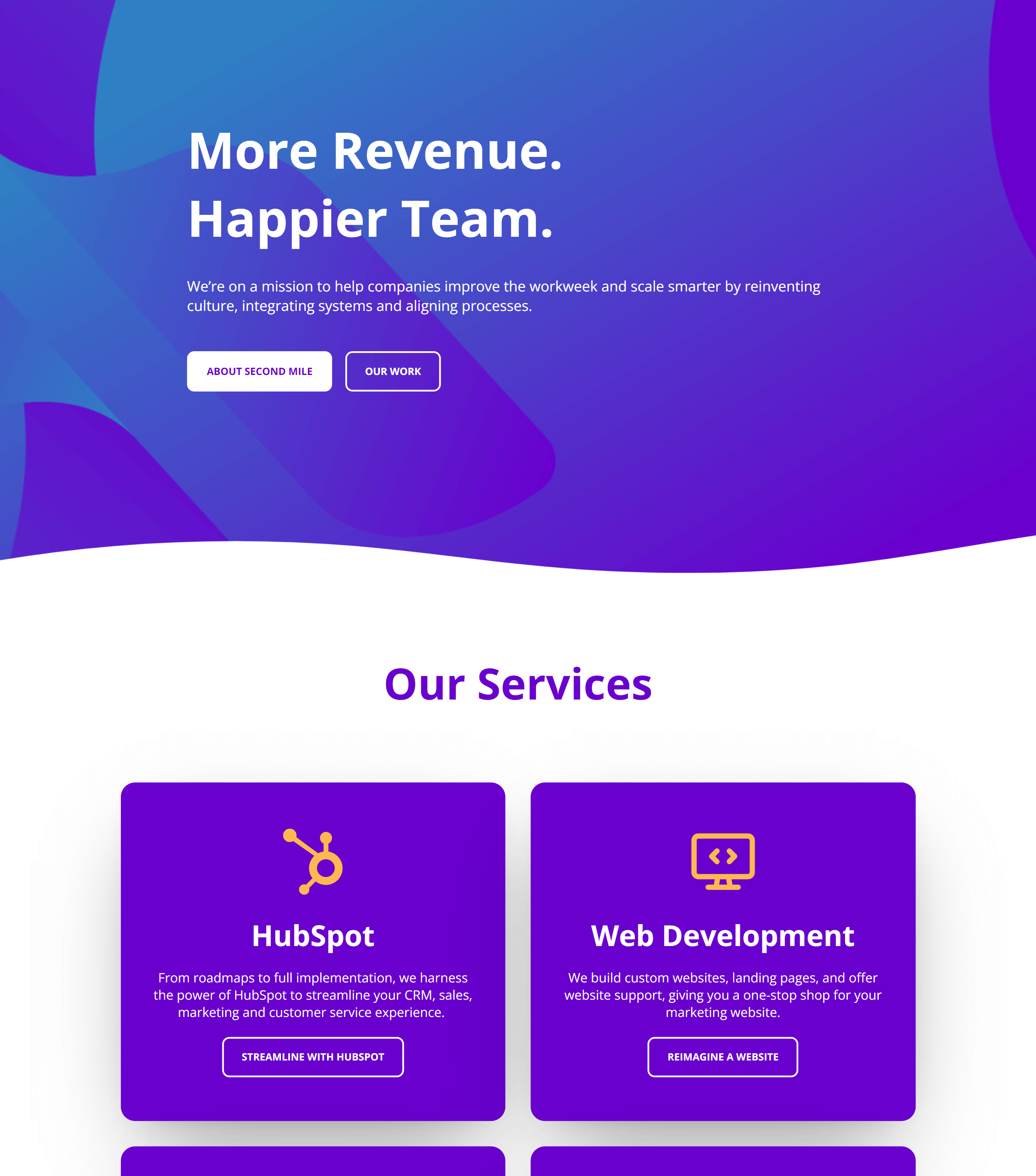 Second Mile website image