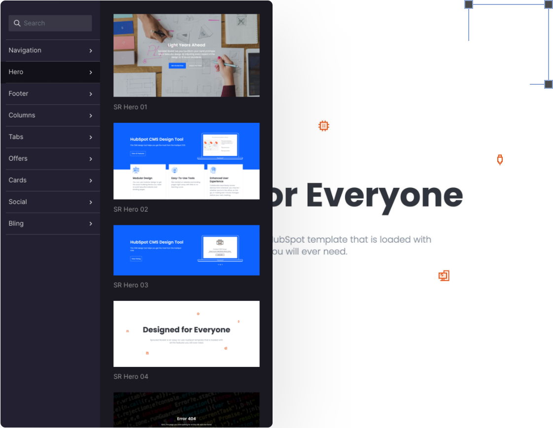 Drag and Drop Builder